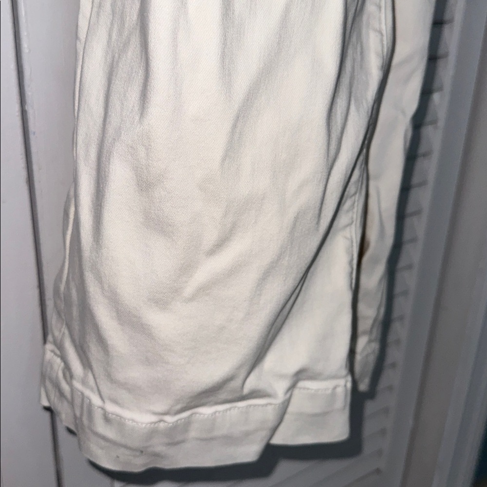 NEW Paige Anessa Stretch-Denim Cream Jumpsuit - Picture 13 of 16